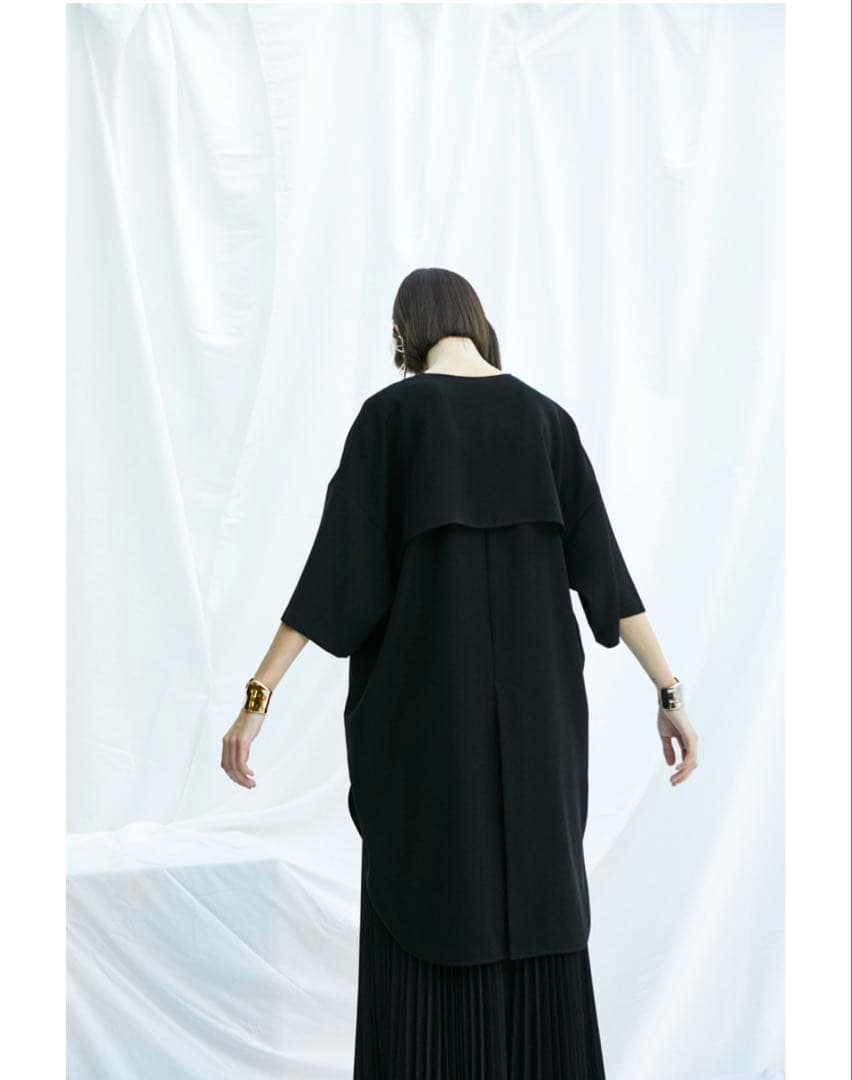 【新品】ENFÖLD ダブルサテン ロングチュニック