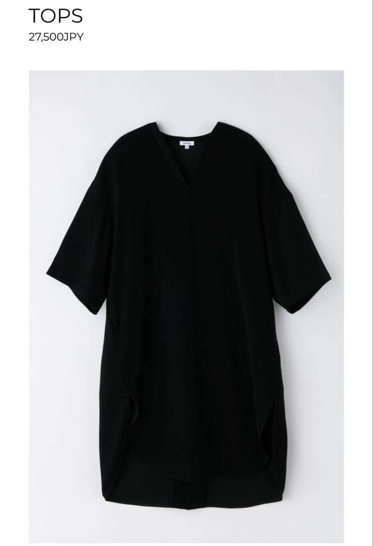 【新品】ENFÖLD ダブルサテン ロングチュニック