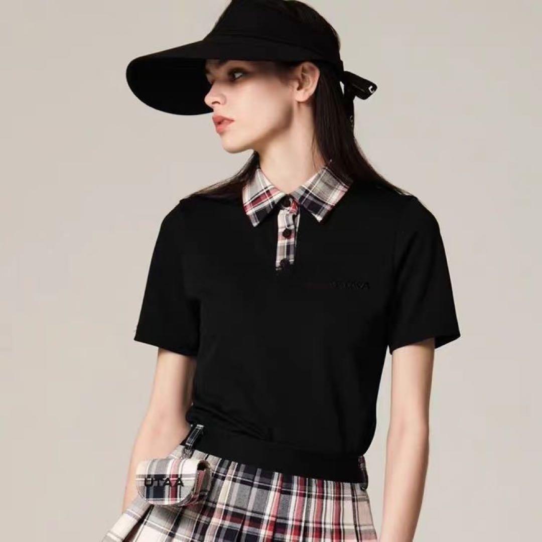 UTAAレディースゴルフシャツスカートセットストレッチサイズM