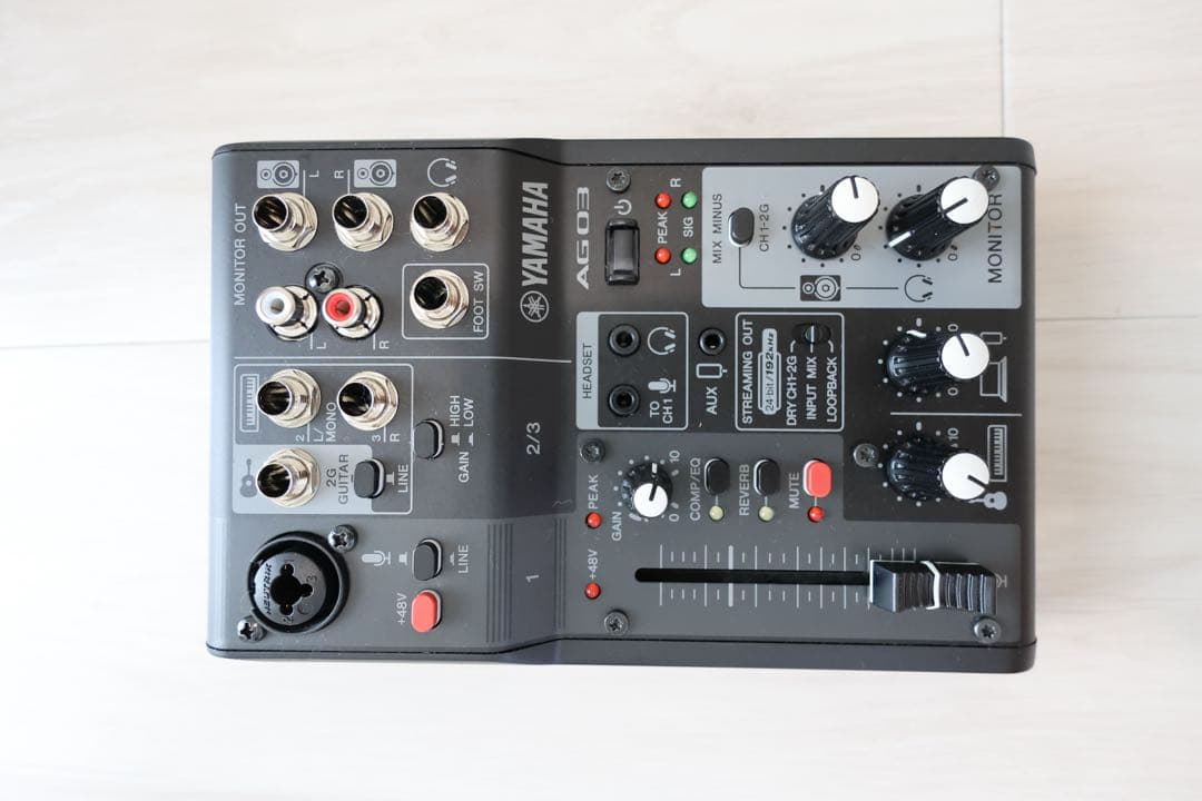 YAMAHA AG03MK2 ブラック ライブストリーミングミキサー