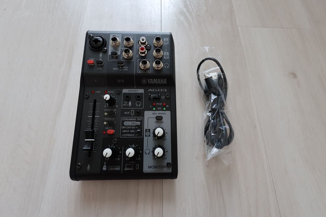 YAMAHA AG03MK2 ブラック ライブストリーミングミキサー