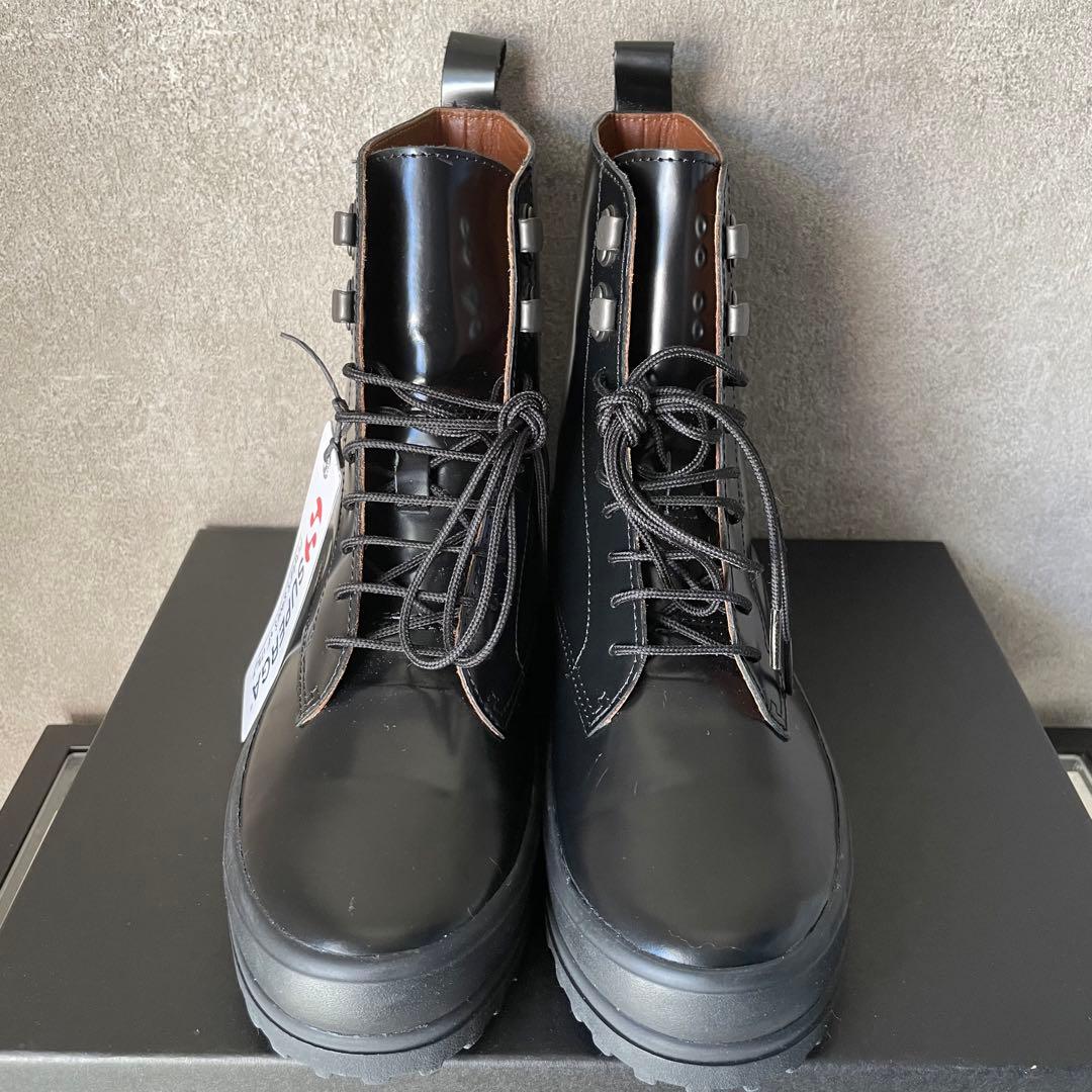 新品　SUPERGA アルピナ　ボックスレザー　ブーツ　3341 ブラック　黒