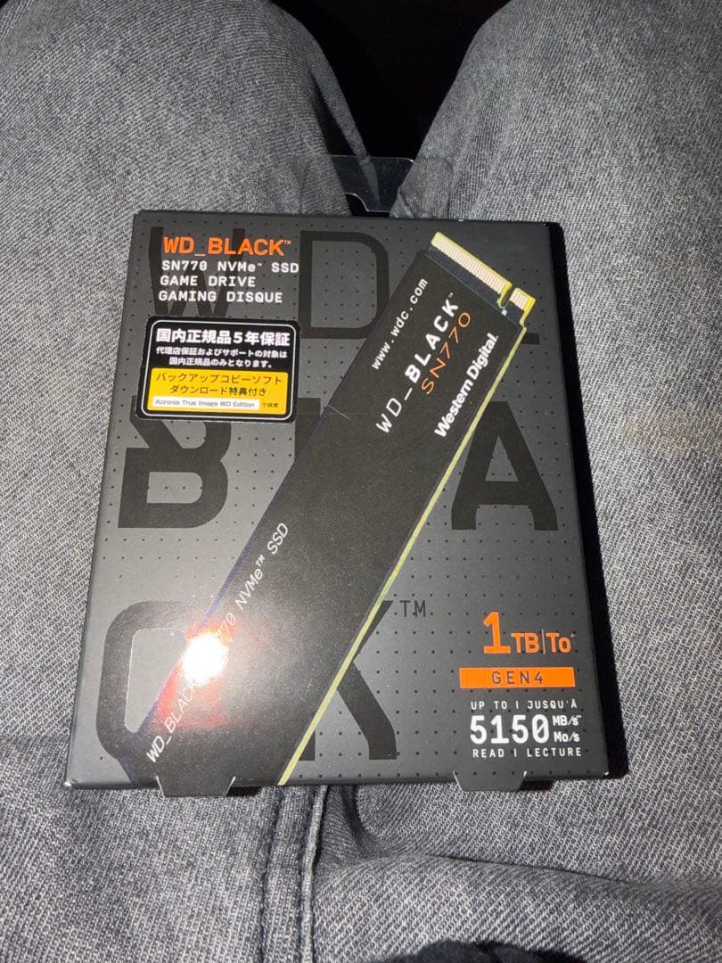 ウエスタンデジタル ブラック SN850X 1T 完美品