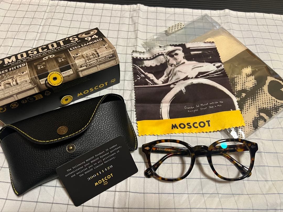 【美品】正規品 モスコット レムトッシュ 52 tort 調光ブラウンレンズ