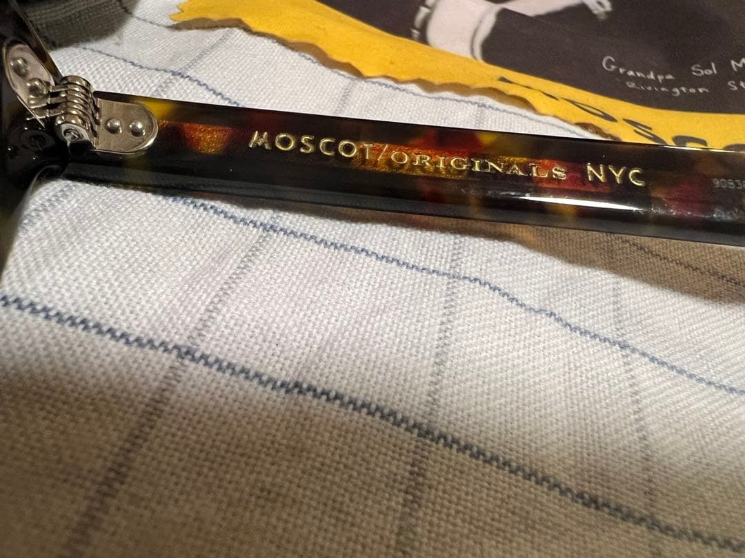 【美品】正規品 モスコット レムトッシュ 52 tort 調光ブラウンレンズ