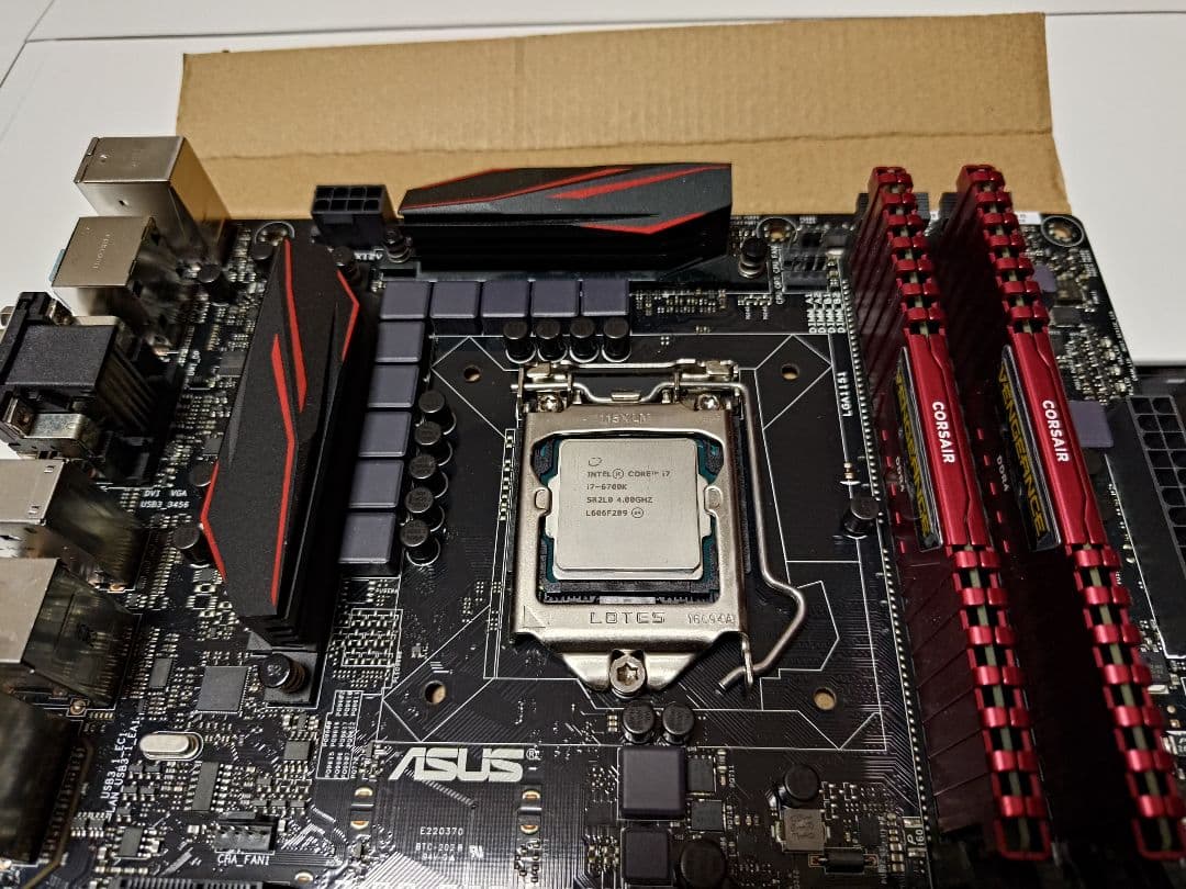 からむびっとASUS Z170 PRO GAMING CPU、メモリセット