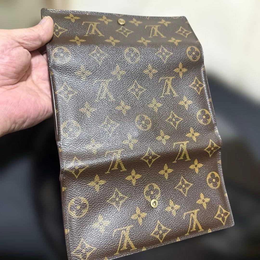 ⑧★使用感少/美品♪モノグラム 三つ折り長財布