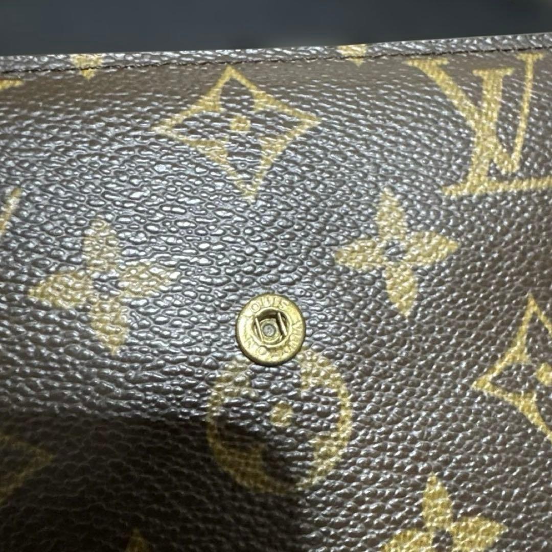 ⑧★使用感少/美品♪モノグラム 三つ折り長財布