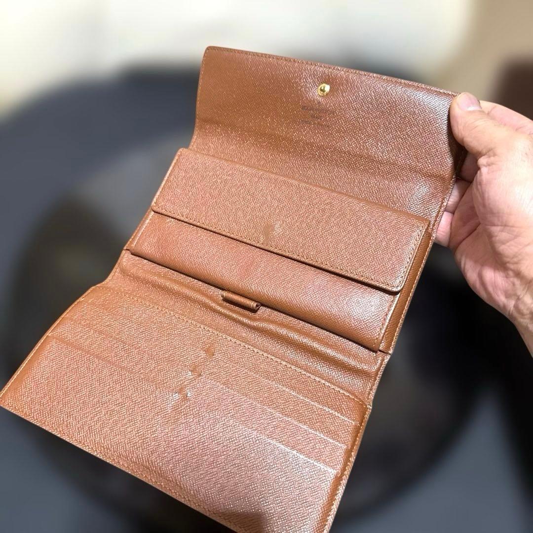 ⑧★使用感少/美品♪モノグラム 三つ折り長財布