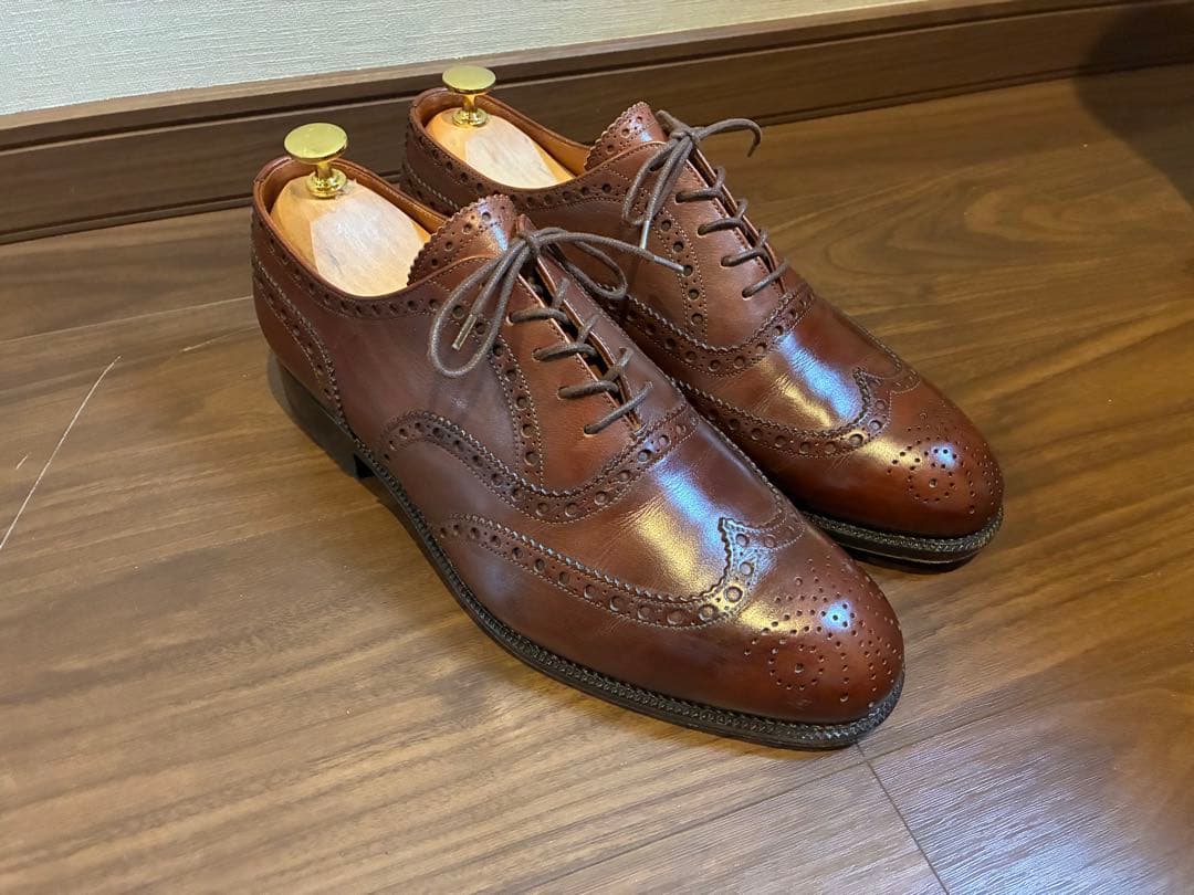 ヤンコ YANKO ウイングチップ ブラウン 25 1/2EE