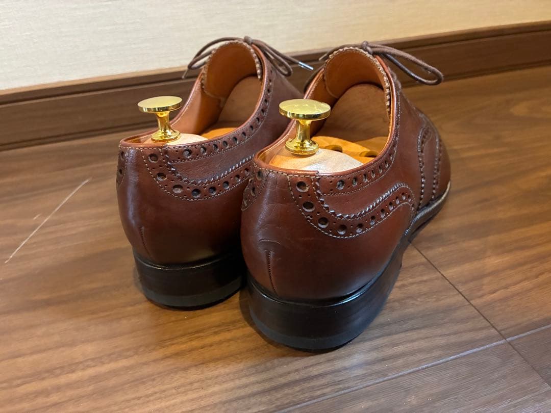 ヤンコ YANKO ウイングチップ ブラウン 25 1/2EE