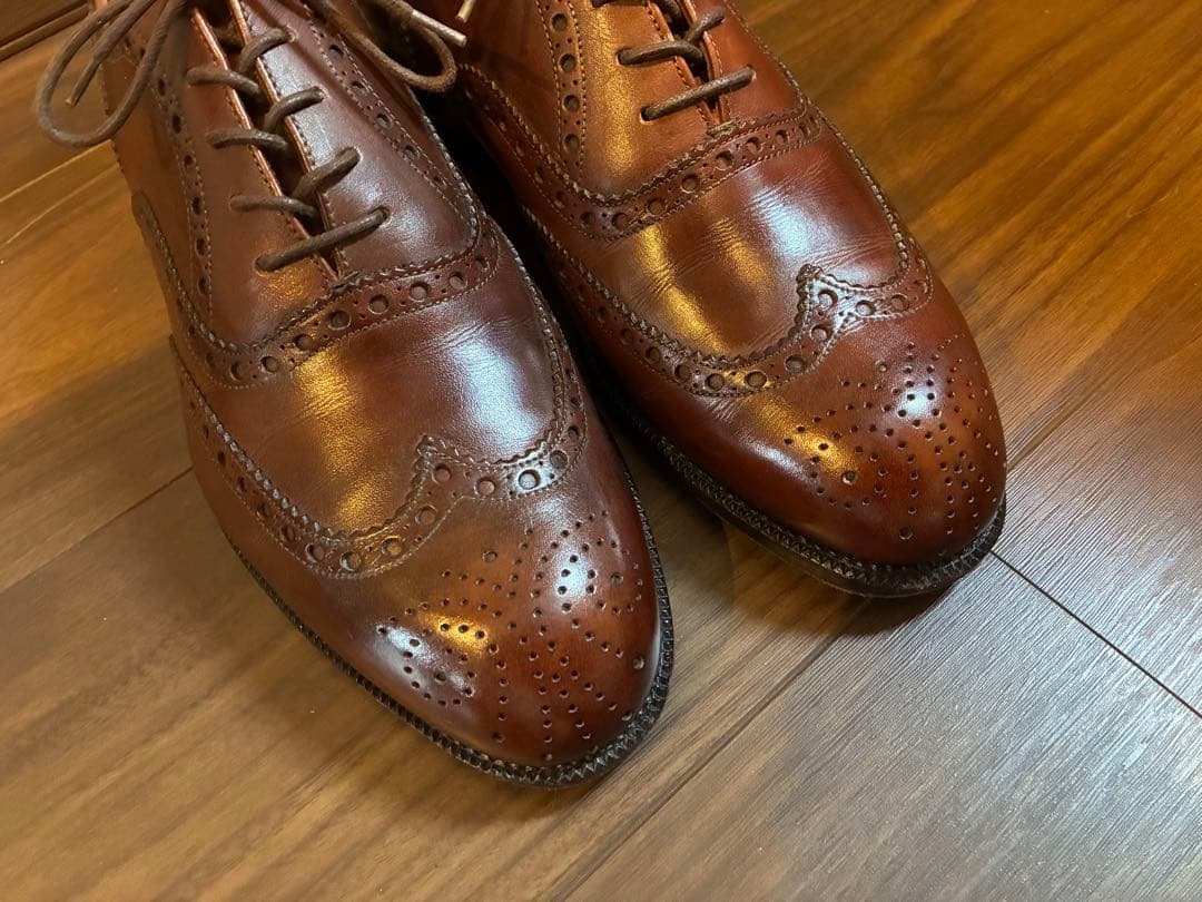 ヤンコ YANKO ウイングチップ ブラウン 25 1/2EE