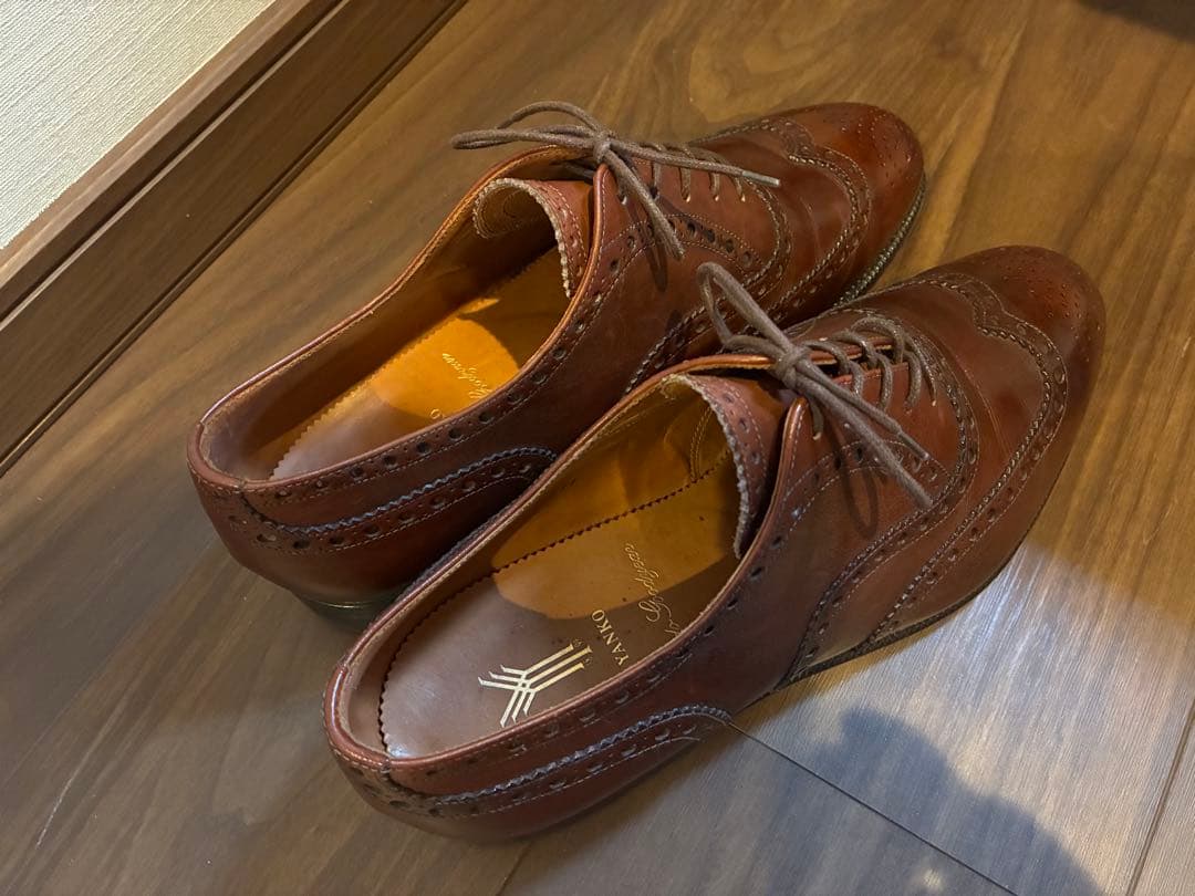 ヤンコ YANKO ウイングチップ ブラウン 25 1/2EE