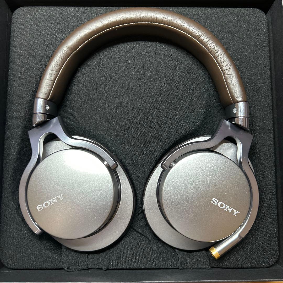 【美品】SONY MDR-1A ステレオヘッドホン シルバー　ハイレゾ対応
