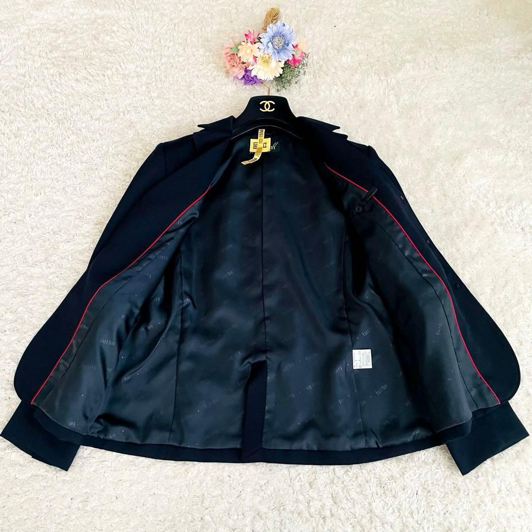 美品✨イーストボーイ♡紺ブレジャケット　エンブレム　金ボタン　M