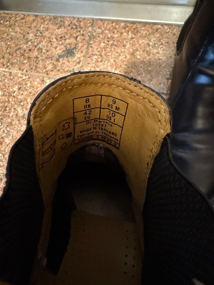 y*b様 D*n様 ブラック サイドゴアブーツ 8 UK