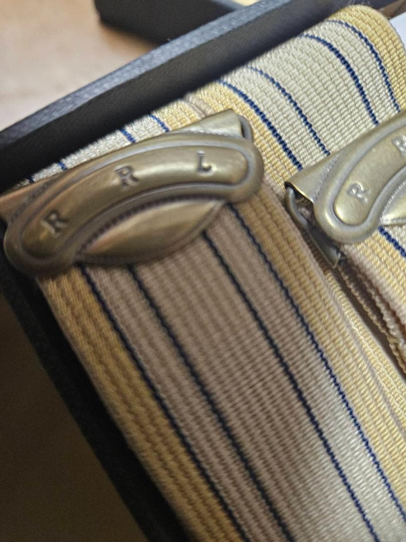 送料無料/新品　Ralph Lauren ストライプ サスペンダー