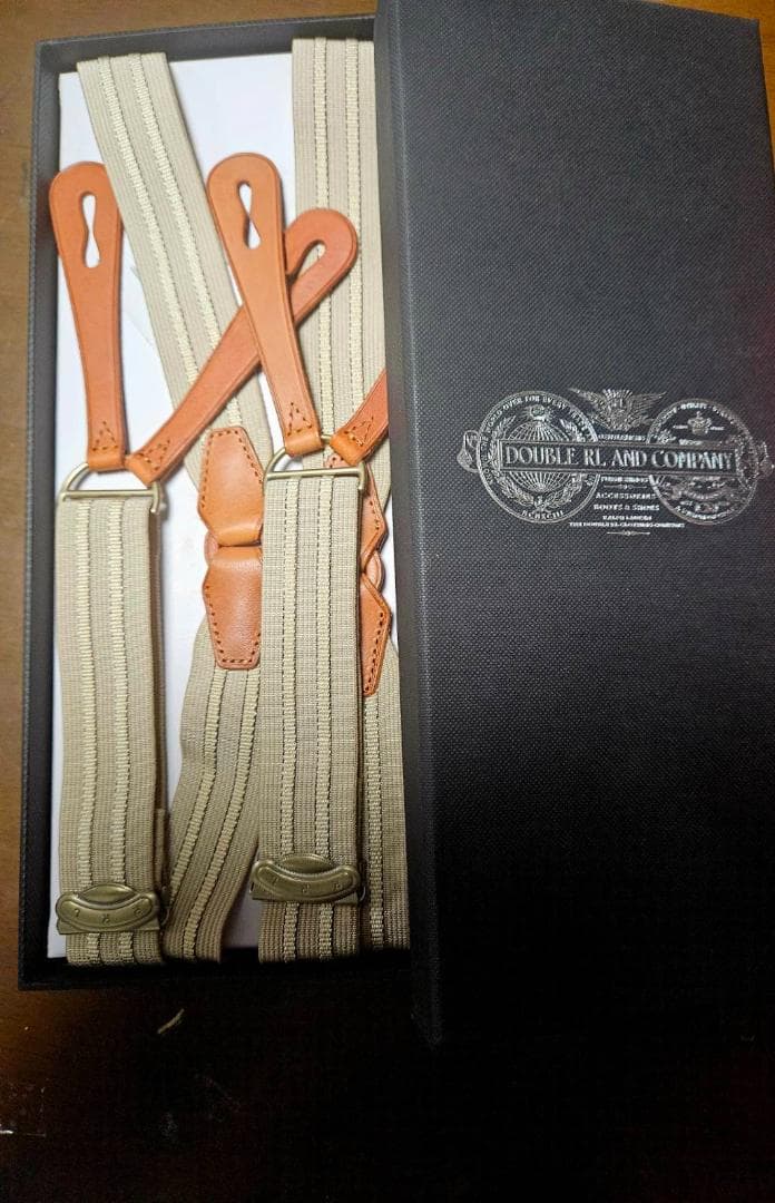 送料無料/新品　Ralph Lauren ストライプ サスペンダー