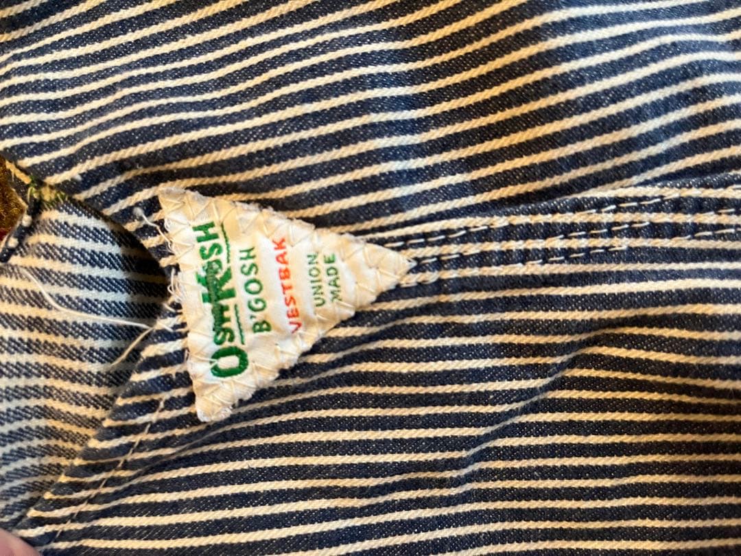 OshKosh ヒッコリーオーバーオール　60s