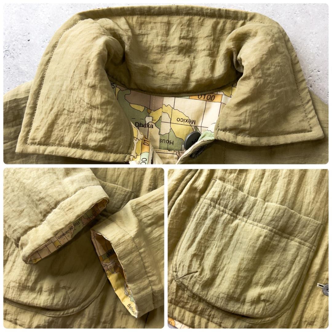 ド*ん様 貴重 HAI ハイ イッセイミヤケ 世界地図 リバーシブル 中綿 ジャ