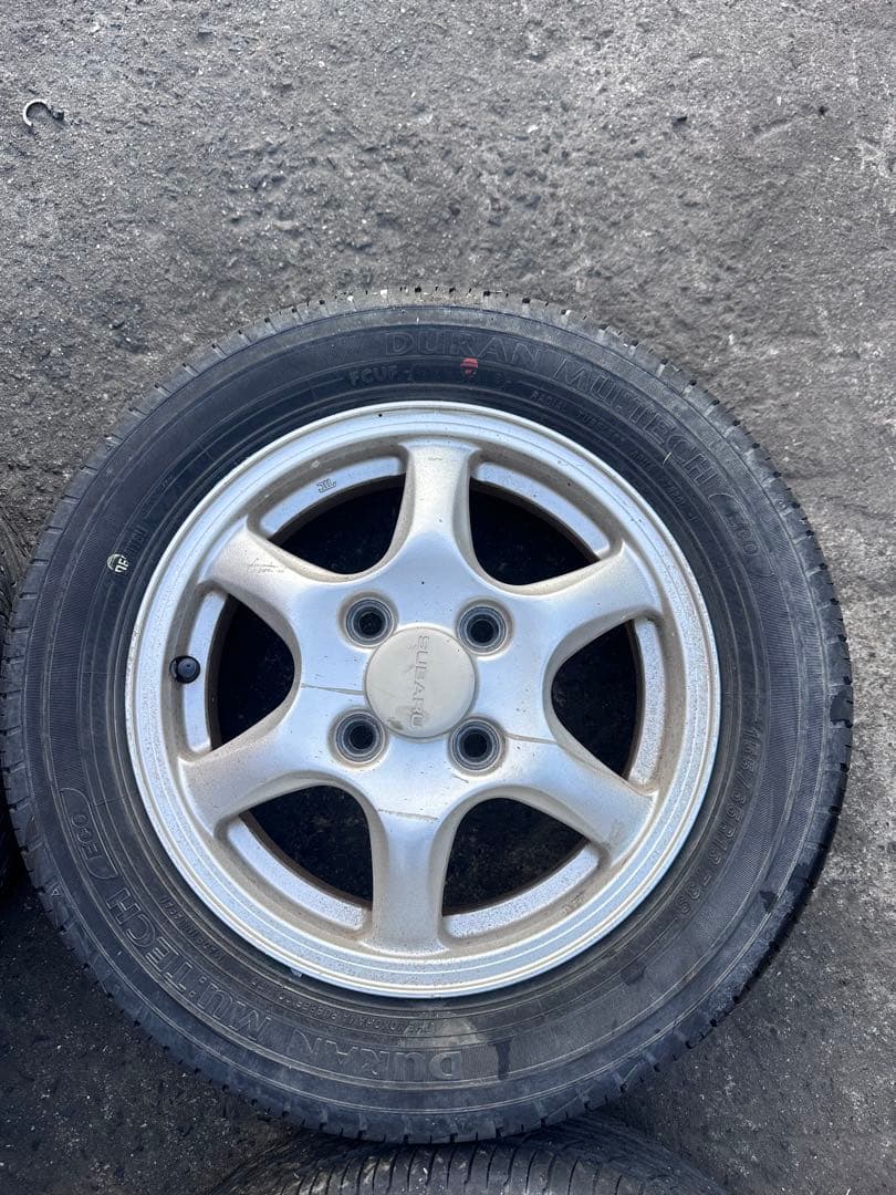 スバル　純正　アルミ　ホイールタイヤ　4本　セット　155/65R13