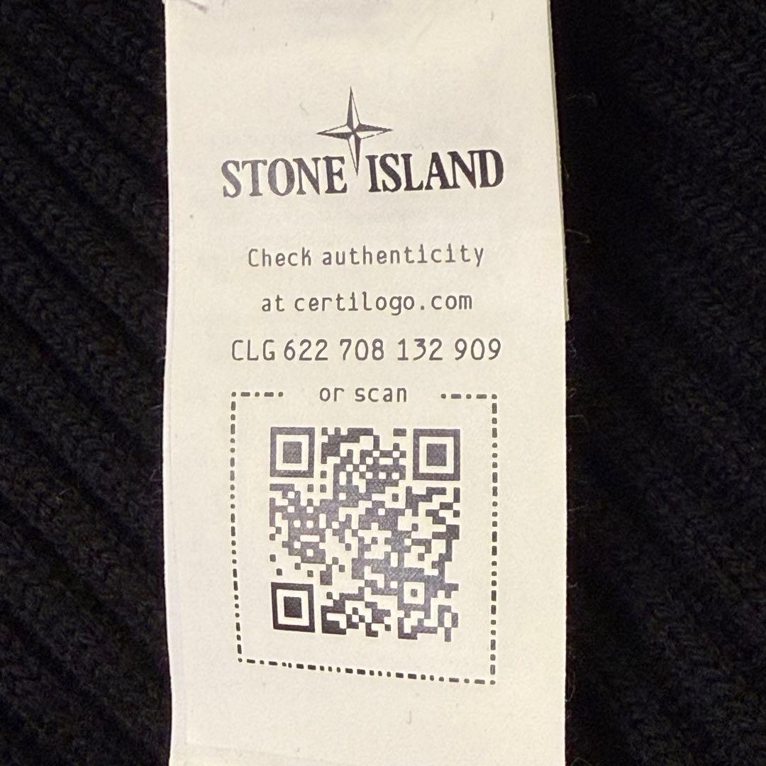 ストーンアイランド ニット帽 黒 ブラック メンズ レディース