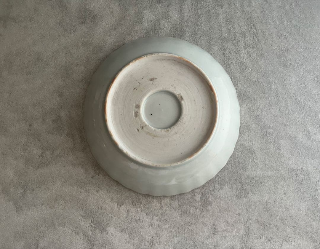 古伊万里 白磁 輪花 膾皿 なます皿 4客 江戸時代