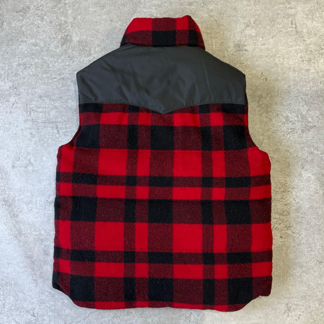 希少■ポロラルフローレン【L】リバーシブル ダウンベスト レザー ブラック 古着