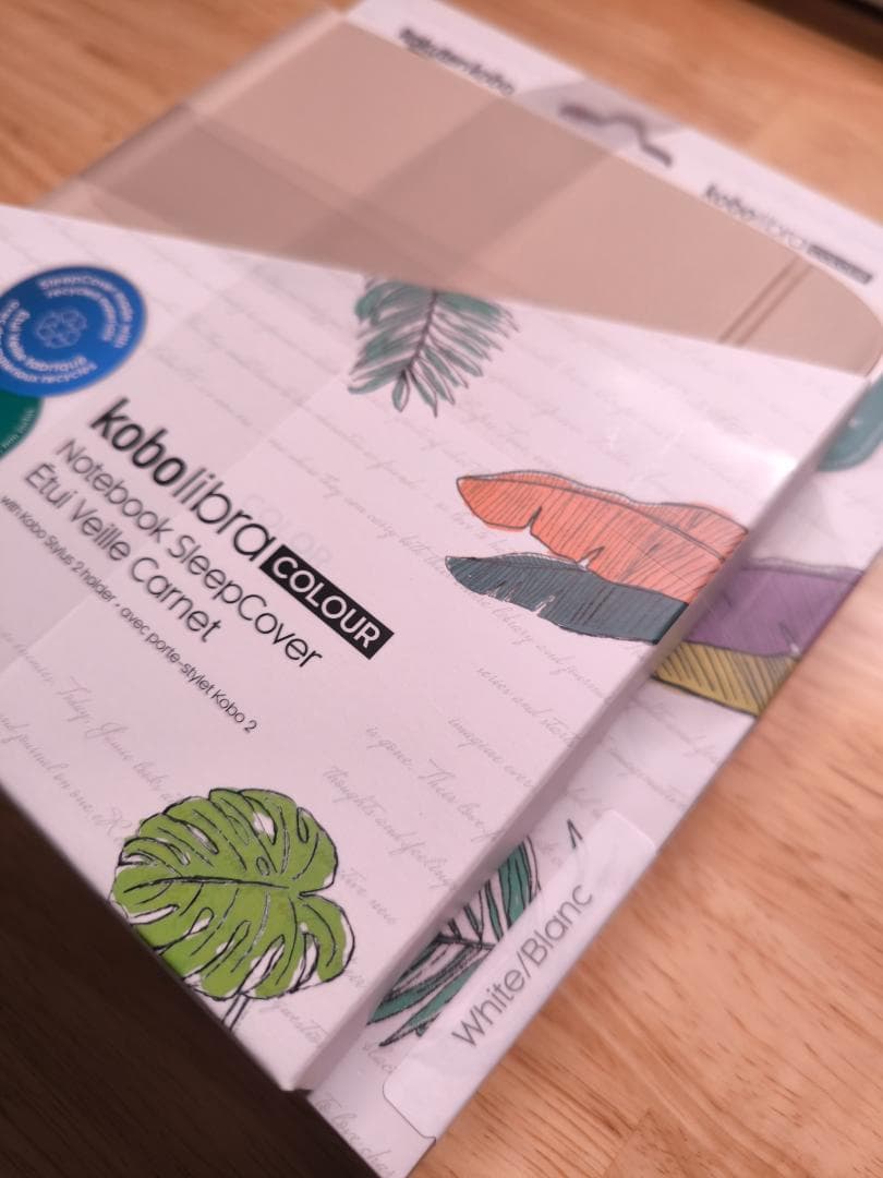 Kobo Libra Colour(ホワイト) ノートブックスリープカバーセット