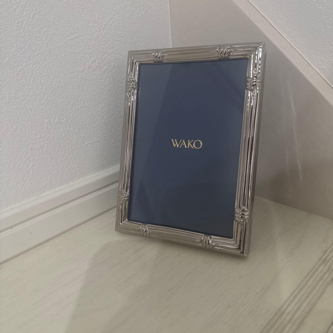 新品未使用　銀座WAKOプラチナ写真立て　スパイラル　箱等有