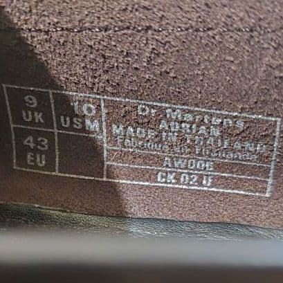 現行 ドクターマーチン エイドリアンタッセルローファー 厚底 本革 赤 UK9