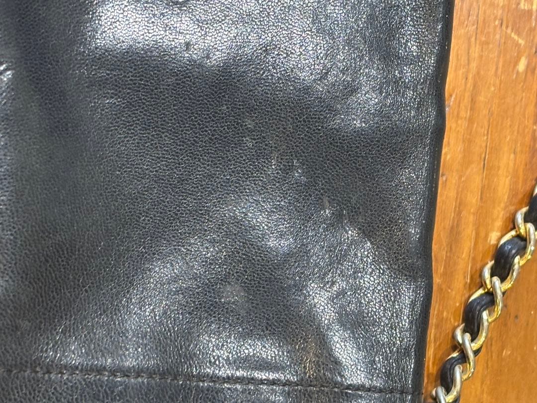 CHANEL シャネル　デカココ　ココマーク チェーンショルダーバッグ　レザー