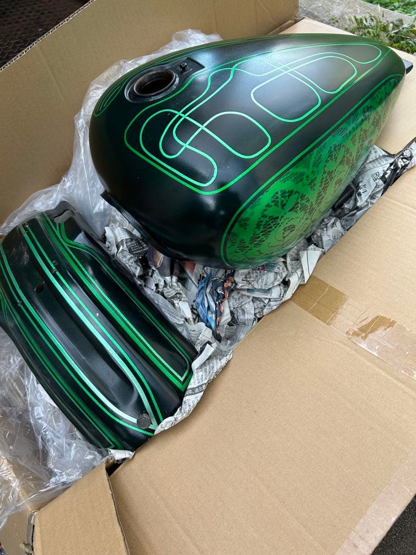 ビラーゴ250 タンク リアフェンダー 自家塗装 コック＆ポンプもセット