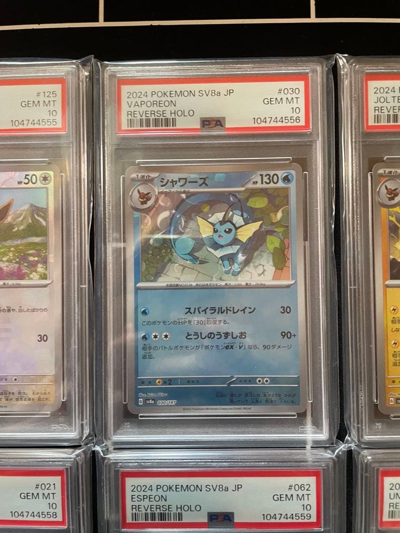 PSA10 ブラッキー 他 ブイズ モンスターボール 9枚連番 テラスタルフェス