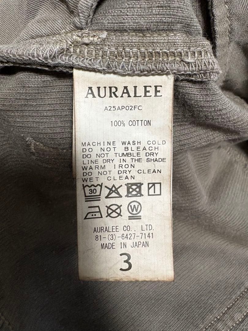 AURALEE 25AW コーデュロイワイドパンツ　オリーブブラウン