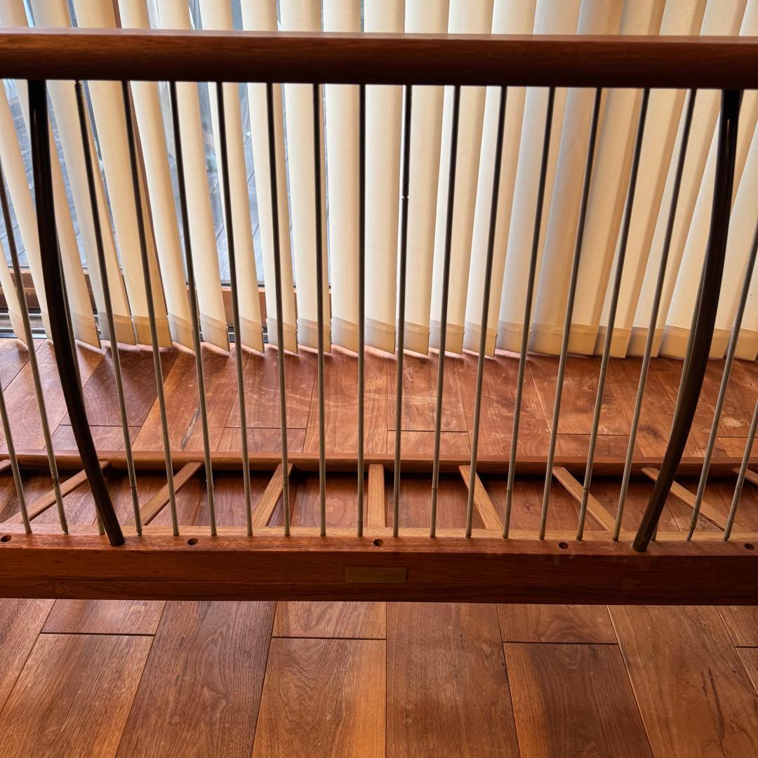 ペーパーナイフソファ　カイ クリスチャンセン　3人掛け　チーク材　宮崎椅子製作所