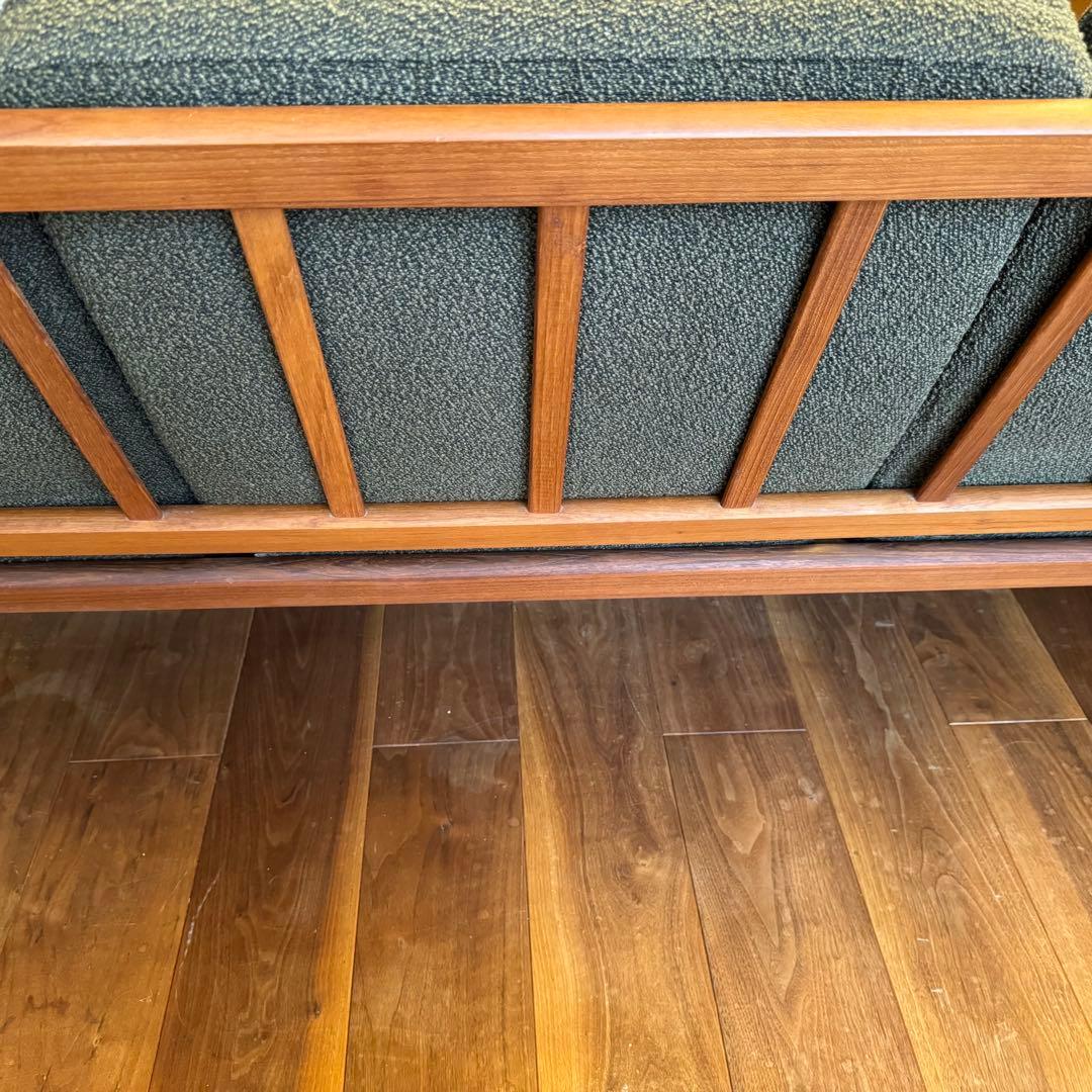 ペーパーナイフソファ　カイ クリスチャンセン　3人掛け　チーク材　宮崎椅子製作所