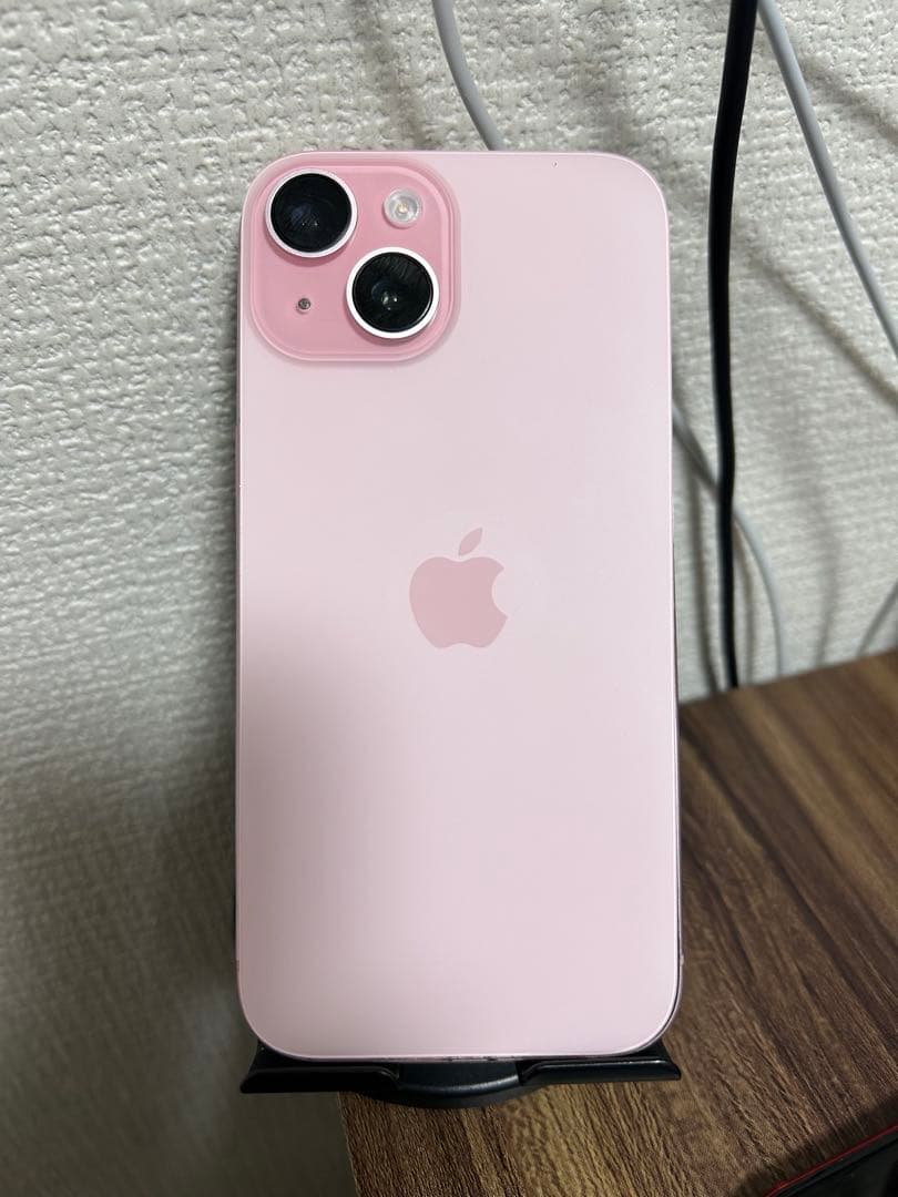 値下げ不可【バッテリー100%】iPhone15 ピンク 128GB