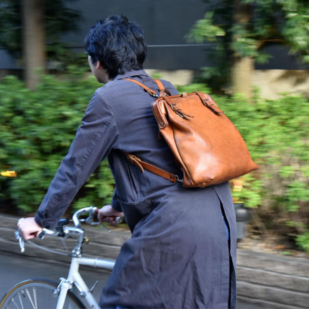 HERZ ラックスリュック・(R-143) N Big肩当て付き キャメル