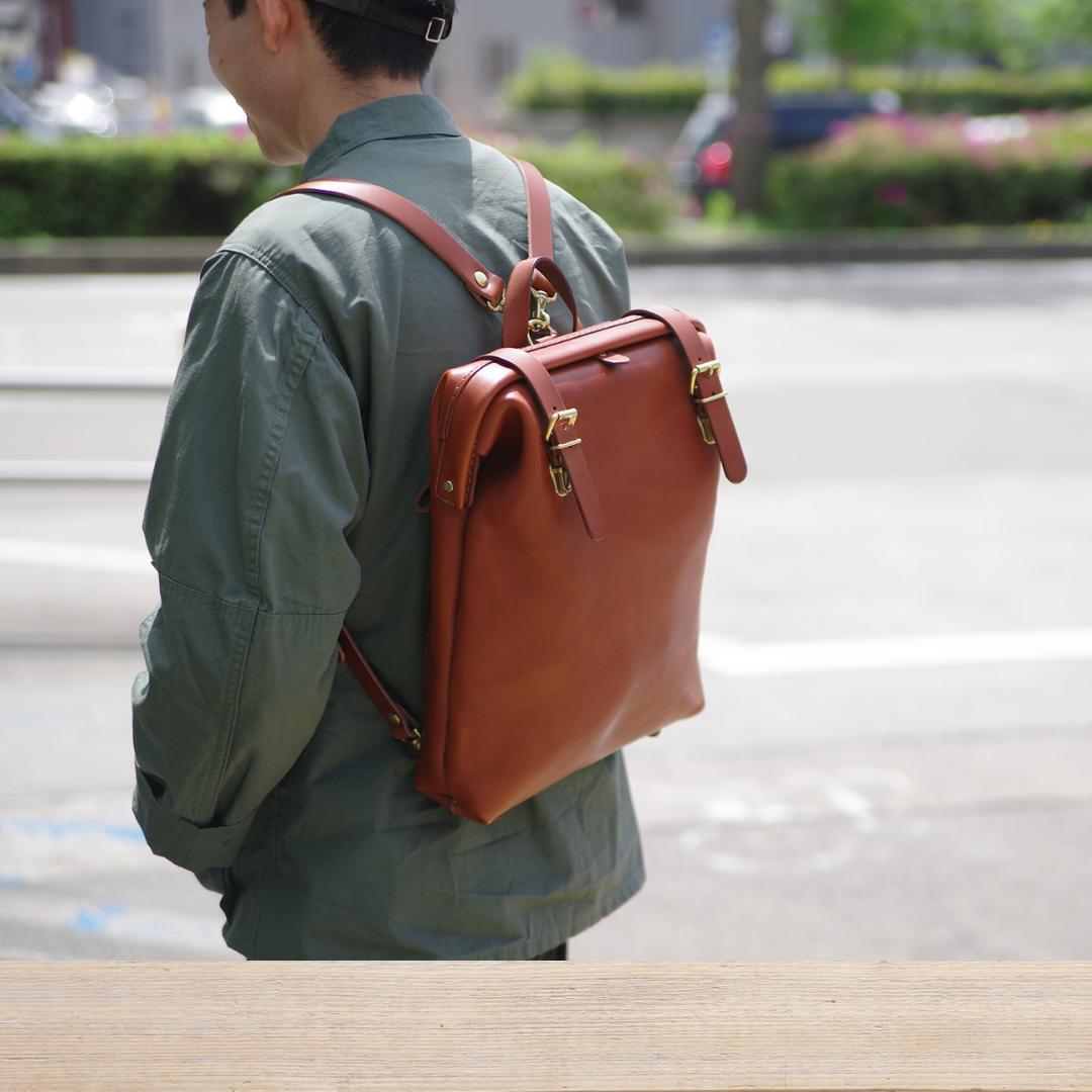 HERZ ラックスリュック・(R-143) N Big肩当て付き キャメル