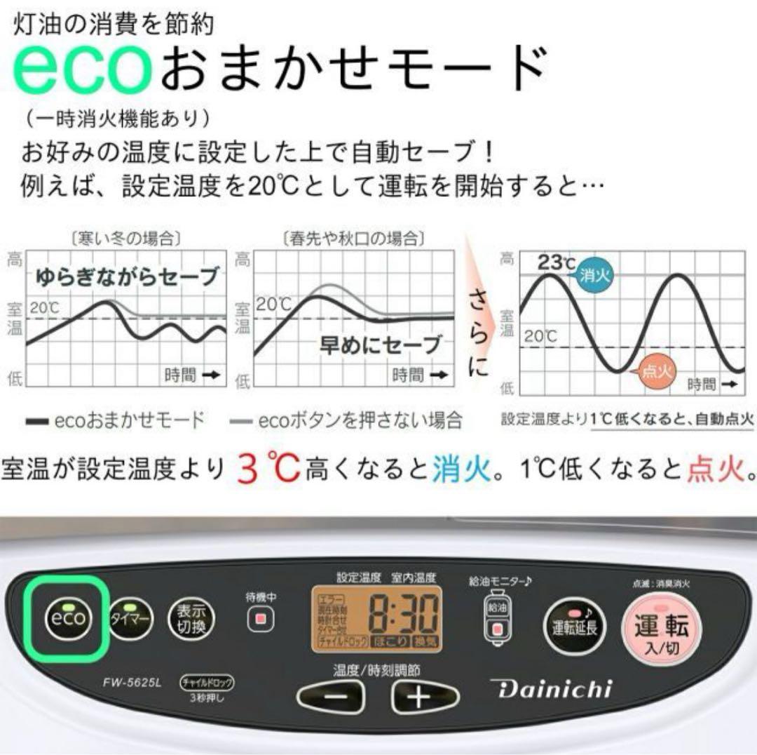 新品未開封 ダイニチ FW-5625L 石油ファンヒーター ムーンホワイト
