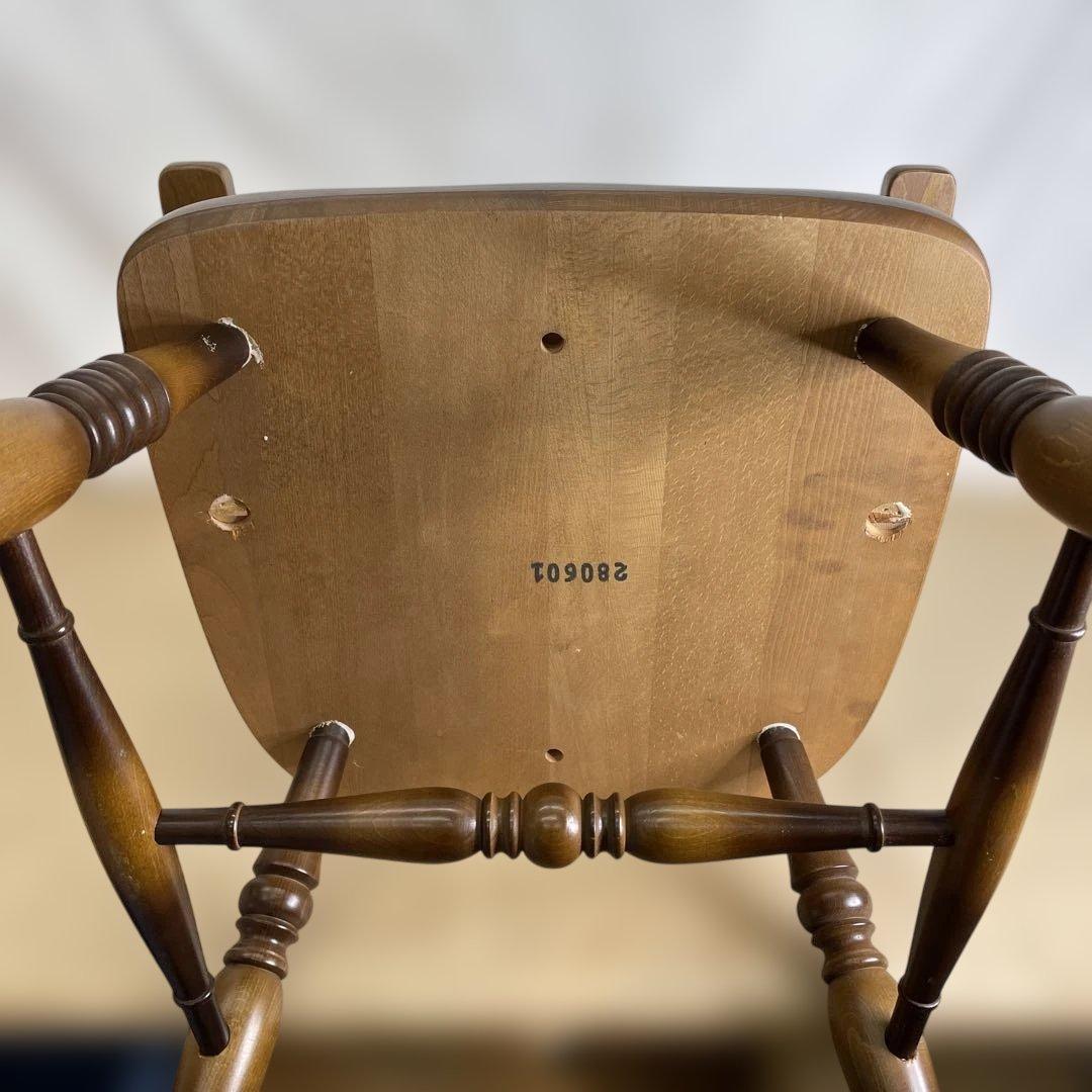 最終値下げ！ウインザーチェアー　キツツキ　国産　飛騨産業　04