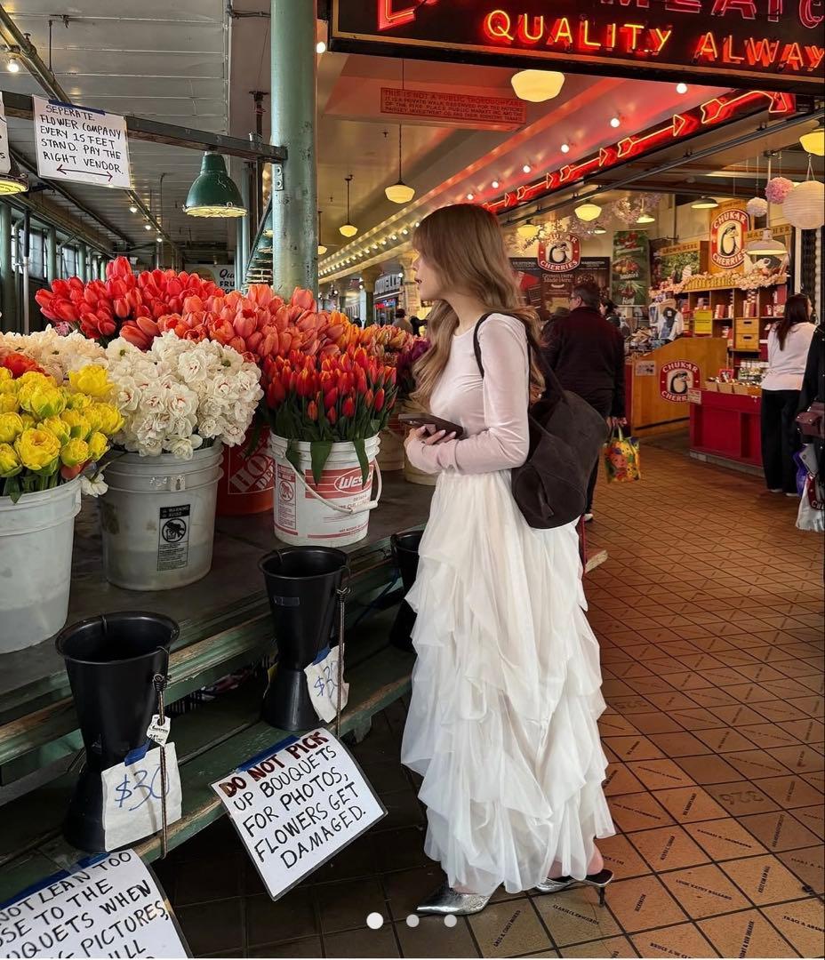 THETOE Aphrodite Velour Tops ピンク