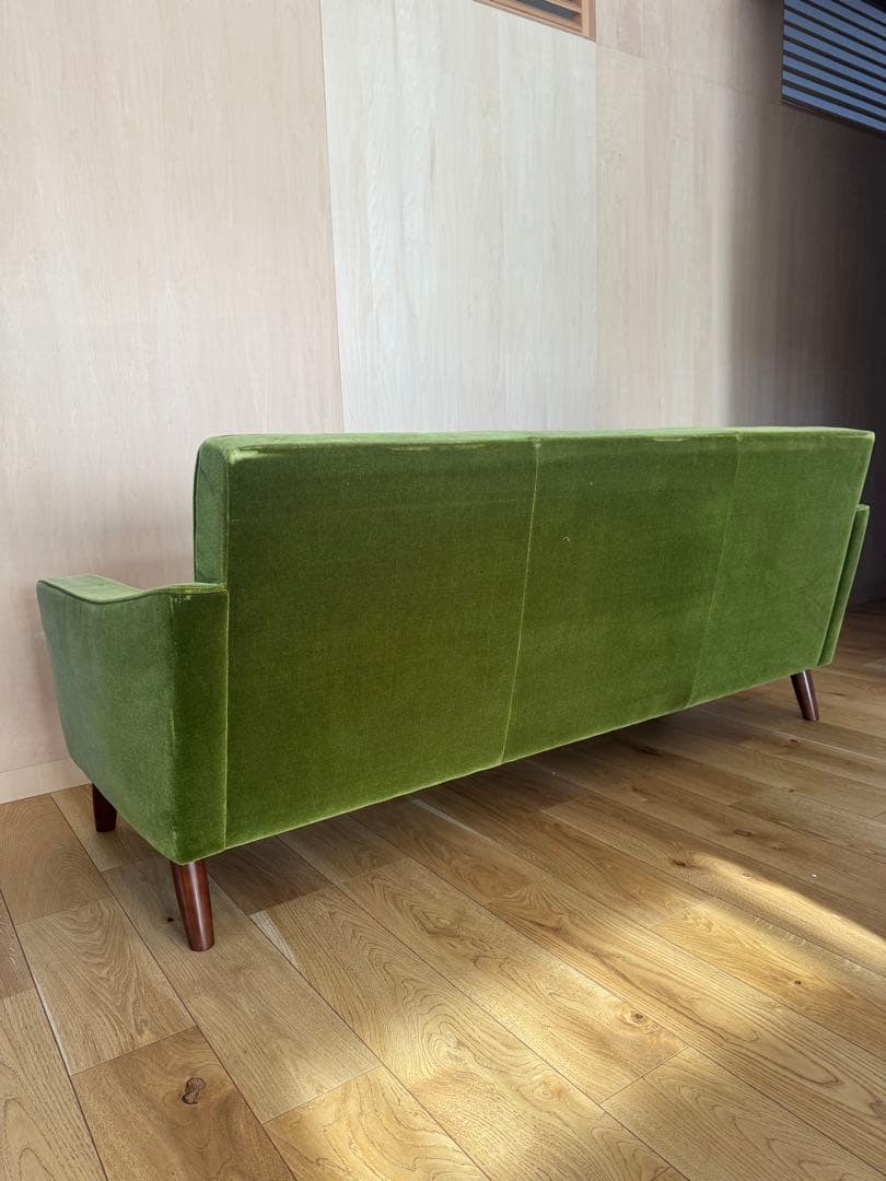 【本日限定値下げ】カリモク 60 ロビーチェア3シータ モケットグリーン