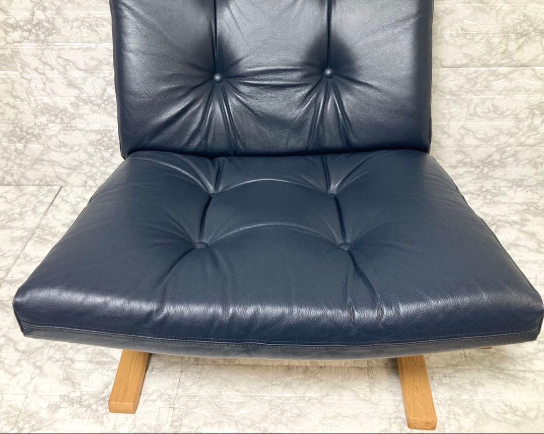 【希少 本革】karimoku domani スカンジナビアン イージーチェア③