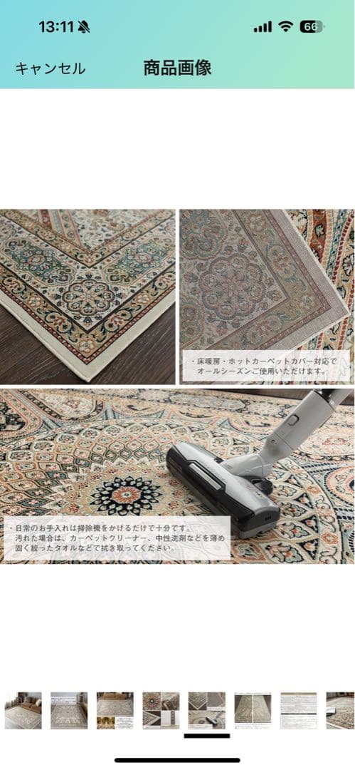 美品) ペルシャ風 ラグ 絨毯 サヤンサヤン