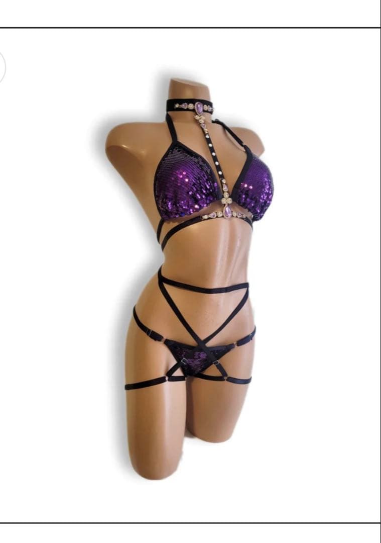 破格スパンコールビキニ