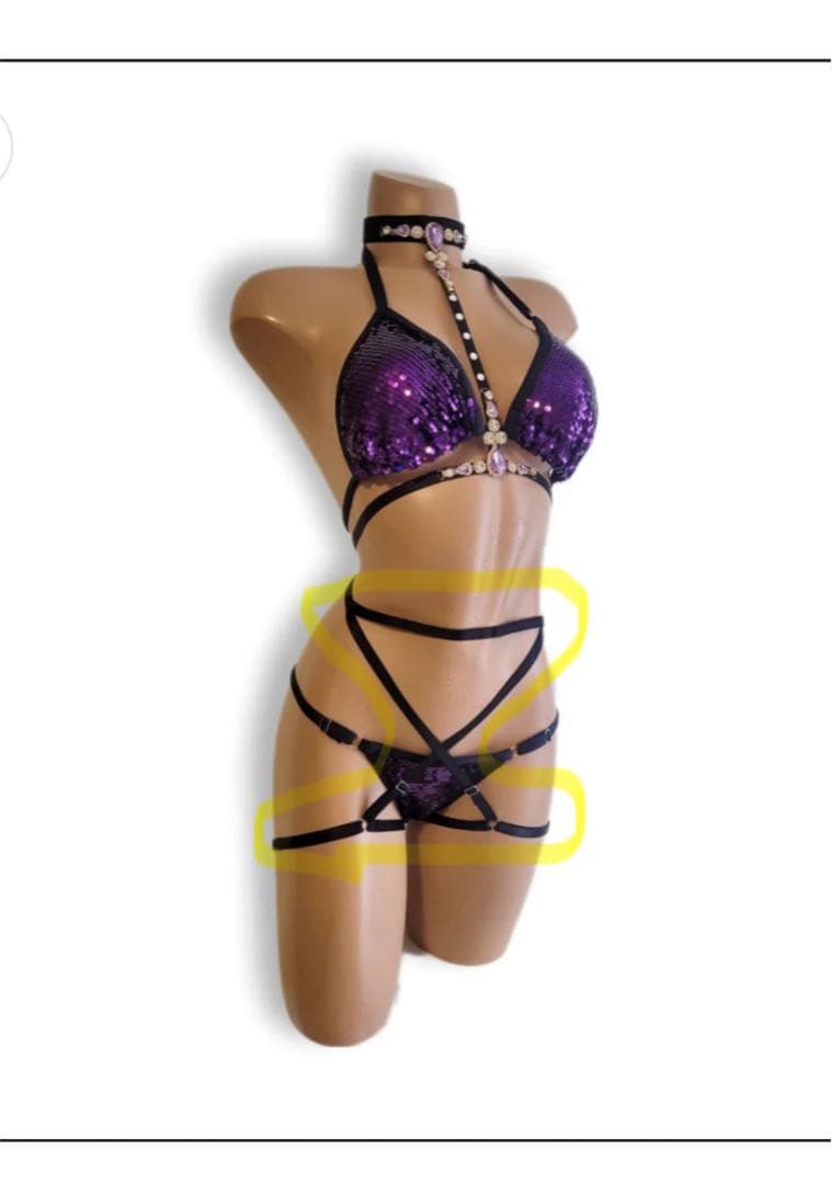 破格スパンコールビキニ