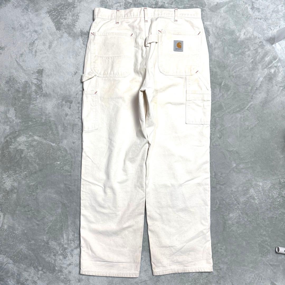 【希少】carhartt ダブルニーペインターパンツ NAT ホワイト USA製