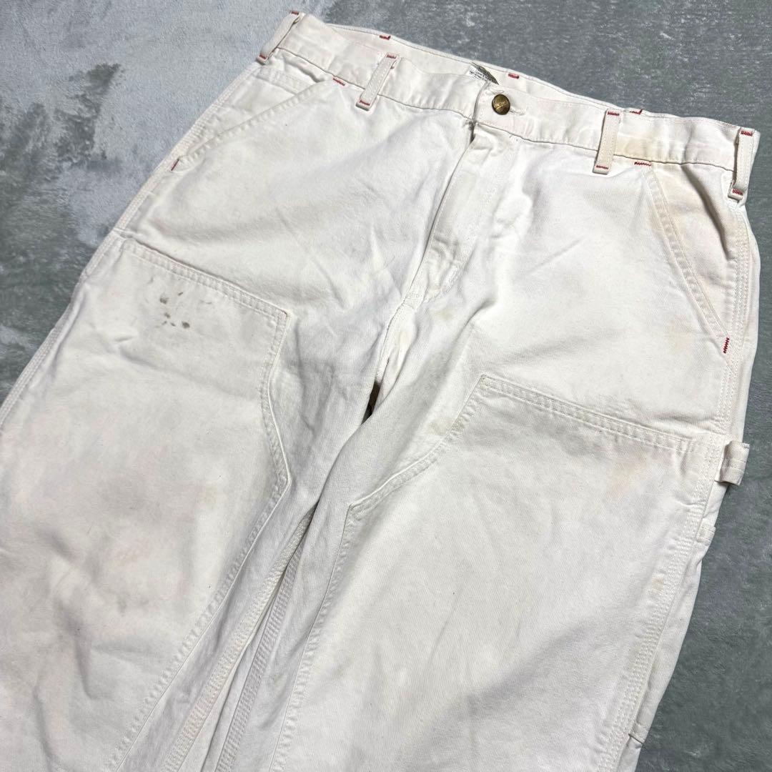 【希少】carhartt ダブルニーペインターパンツ NAT ホワイト USA製